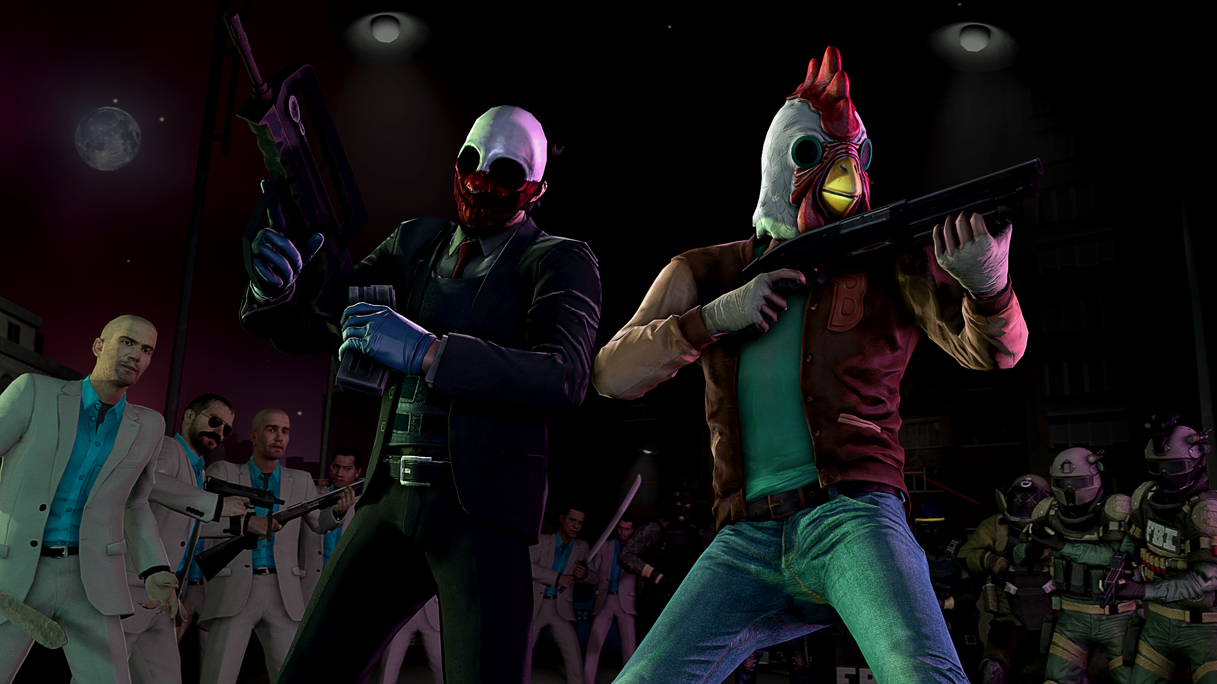Payday 2 hotline miami pack фото 15